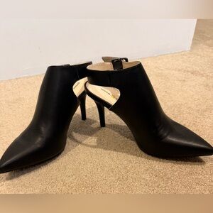 Seven Dials Black Pointed Cutout  Booties